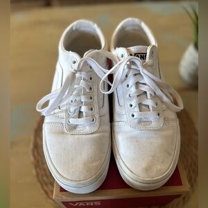 Vans Classic White Lace-Up Sneakers
